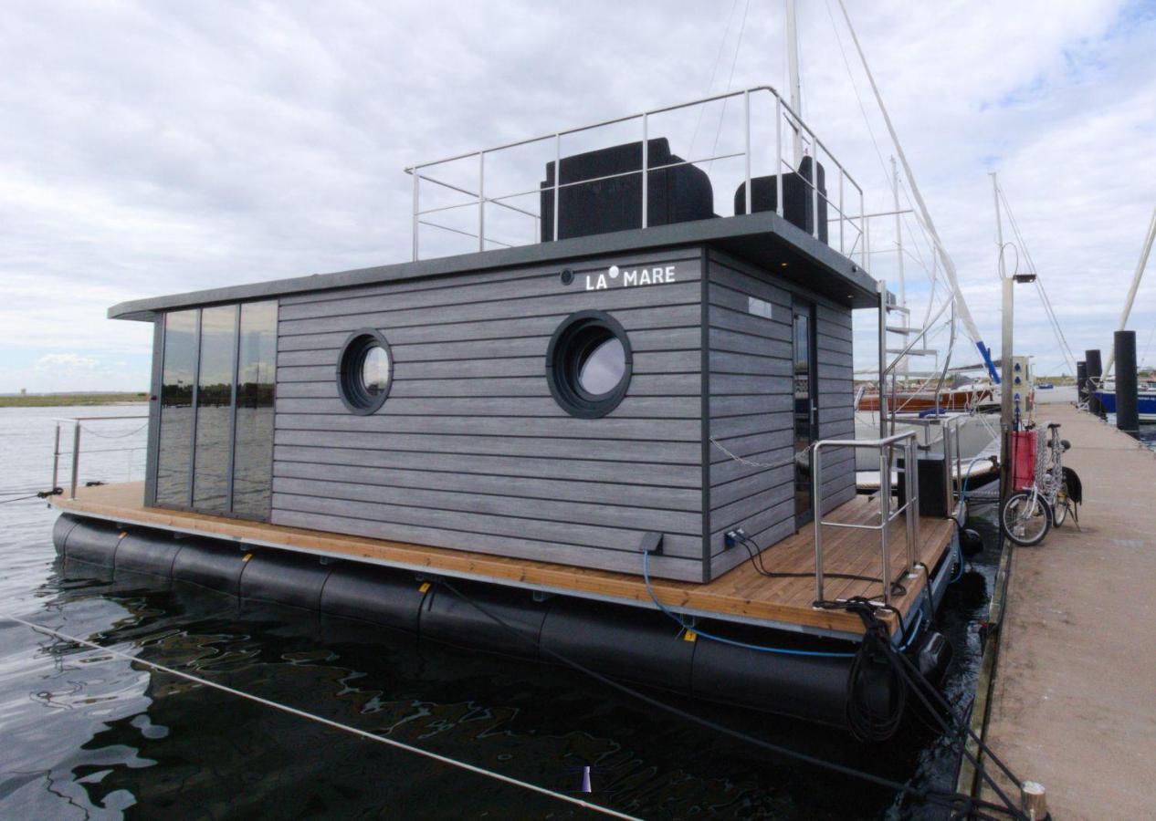 Hausboot Fjord Lacerta Mit Dachterrasse In Wendtorf Eksteriør billede